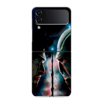 Пластиковый чехол на Samsung Galaxy Z Flip 4 с принтом Гарри Поттер Harry Potter