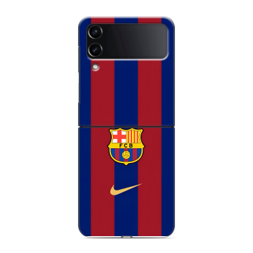 Пластиковый чехол на Samsung Galaxy Z Flip 4 с принтом Барселона Barcelona