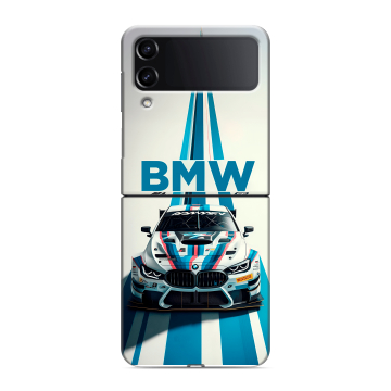 Пластиковый чехол на Samsung Galaxy Z Flip 4 с принтом БМВ BMW Пластиковый чехол на Samsung Galaxy Z Flip 4 с принтом БМВ BMW