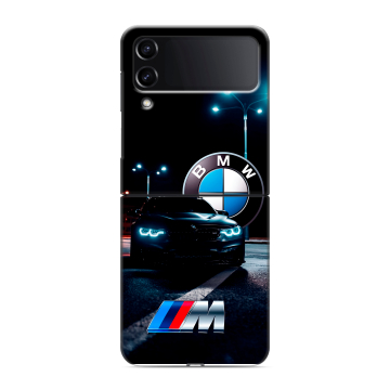 Пластиковый чехол на Samsung Galaxy Z Flip 4 с принтом БМВ BMW Пластиковый чехол на Samsung Galaxy Z Flip 4 с принтом БМВ BMW