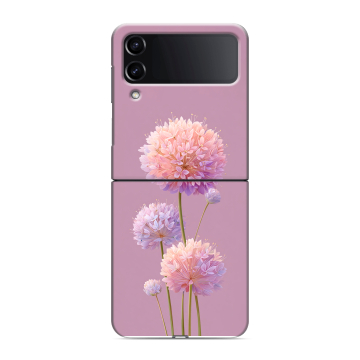 Пластиковый чехол на Samsung Galaxy Z Flip 4 с принтом Цветы