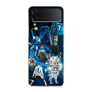 Пластиковый чехол на Samsung Galaxy Z Flip 4 с принтом Реал Роналдо Пластиковый чехол на Samsung Galaxy Z Flip 4 с принтом Реал Роналдо