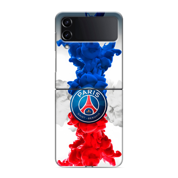Пластиковый чехол на Samsung Galaxy Z Flip 4 с принтом PSG ПСЖ