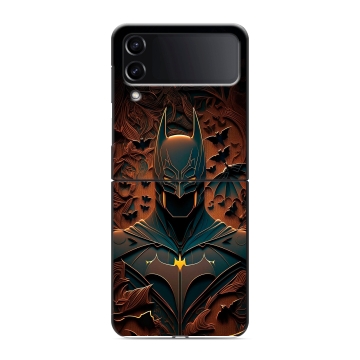 Пластиковый чехол на Samsung Galaxy Z Flip 4 с принтом Batman Бэтмен