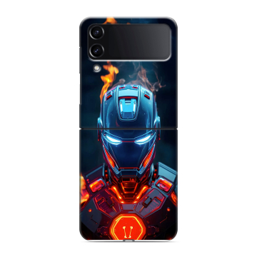 Пластиковый чехол на Samsung Galaxy Z Flip 4 с принтом IronMan Железный человек
