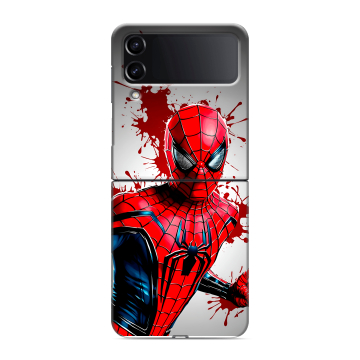 Пластиковый чехол на Samsung Galaxy Z Flip 4 с принтом Spiderman Человек паук