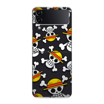 Пластиковый чехол на Samsung Galaxy Z Flip 4 с принтом One Piece Ван Пис