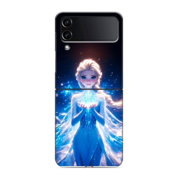 Пластиковый чехол на Samsung Galaxy Z Flip 4 с принтом Холодное сердце Frozen Пластиковый чехол на Samsung Galaxy Z Flip 4 с принтом Холодное сердце Frozen