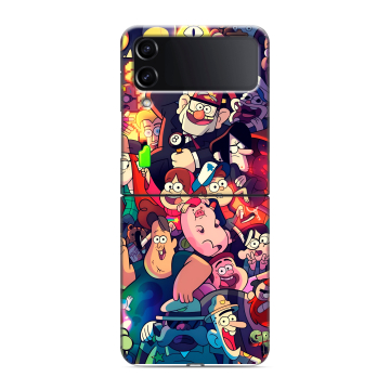 Пластиковый чехол на Samsung Galaxy Z Flip 4 с принтом Gravity Falls Гравити Фолз Пластиковый чехол на Samsung Galaxy Z Flip 4 с принтом Gravity Falls Гравити Фолз
