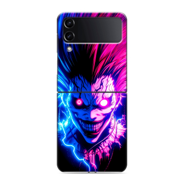 Пластиковый чехол на Samsung Galaxy Z Flip 4 с принтом Death note Тетрадь смерти
