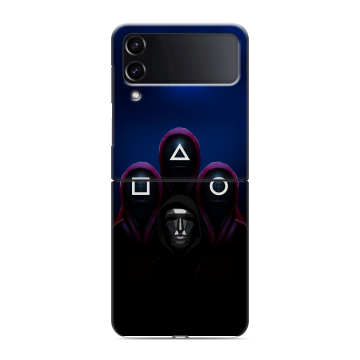 Пластиковый чехол на Samsung Galaxy Z Flip 4 с принтом Игра Кальмара