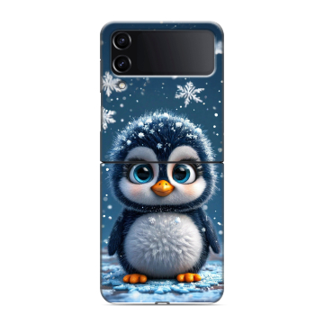 Пластиковый чехол на Samsung Galaxy Z Flip 4 с принтом Новый год