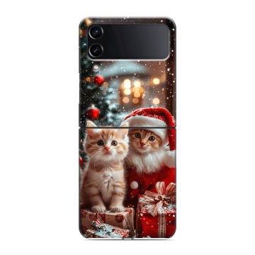 Пластиковый чехол на Samsung Galaxy Z Flip 4 с принтом Новый год