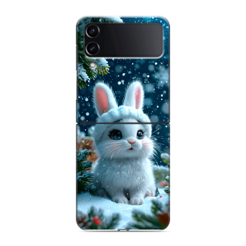 Пластиковый чехол на Samsung Galaxy Z Flip 4 с принтом Новый год