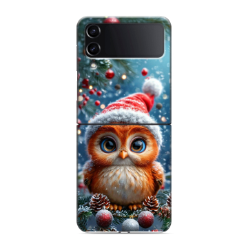 Пластиковый чехол на Samsung Galaxy Z Flip 4 с принтом Новый год Пластиковый чехол на Samsung Galaxy Z Flip 4 с принтом Новый год