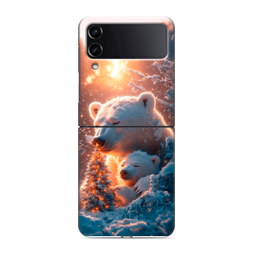 Пластиковый чехол на Samsung Galaxy Z Flip 4 с принтом Новый год Пластиковый чехол на Samsung Galaxy Z Flip 4 с принтом Новый год