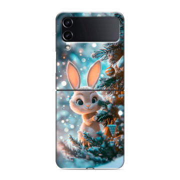 Пластиковый чехол на Samsung Galaxy Z Flip 4 с принтом Новый год Пластиковый чехол на Samsung Galaxy Z Flip 4 с принтом Новый год