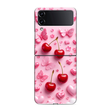 Пластиковый чехол на Samsung Galaxy Z Flip 4 с принтом для девочек Пластиковый чехол на Samsung Galaxy Z Flip 4 с принтом для девочек