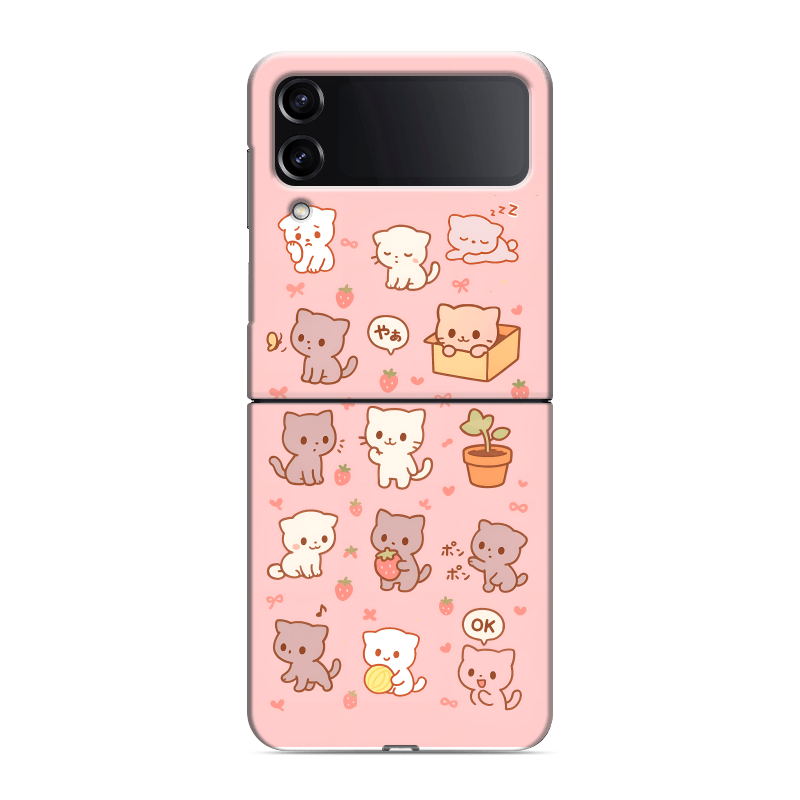 Пластиковый чехол на Samsung Galaxy Z Flip 4 с принтом Hello Kitty Хелоу Кити Пластиковый чехол на Samsung Galaxy Z Flip 4 с принтом Hello Kitty Хелоу Кити
