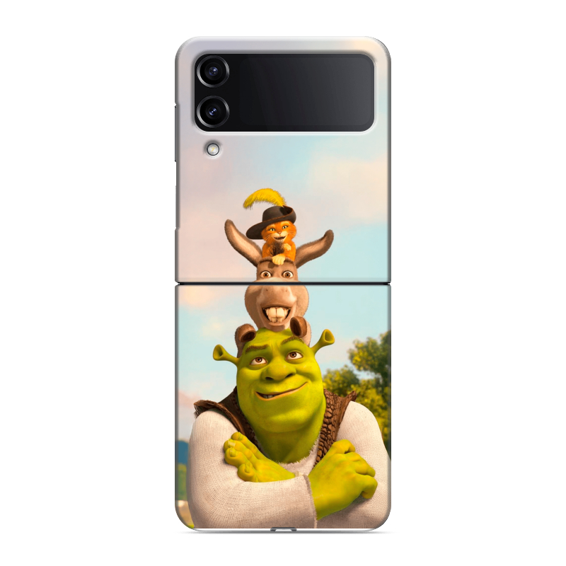 Пластиковый чехол на Samsung Galaxy Z Flip 4 с принтом Шрек Shrek Пластиковый чехол на Samsung Galaxy Z Flip 4 с принтом Шрек Shrek