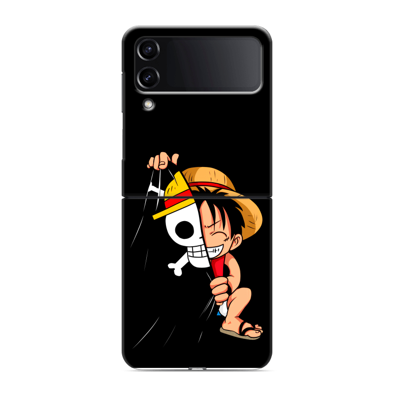 Пластиковый чехол на Samsung Galaxy Z Flip 4 с принтом One Piece Ван Пис Пластиковый чехол на Samsung Galaxy Z Flip 4 с принтом One Piece Ван Пис