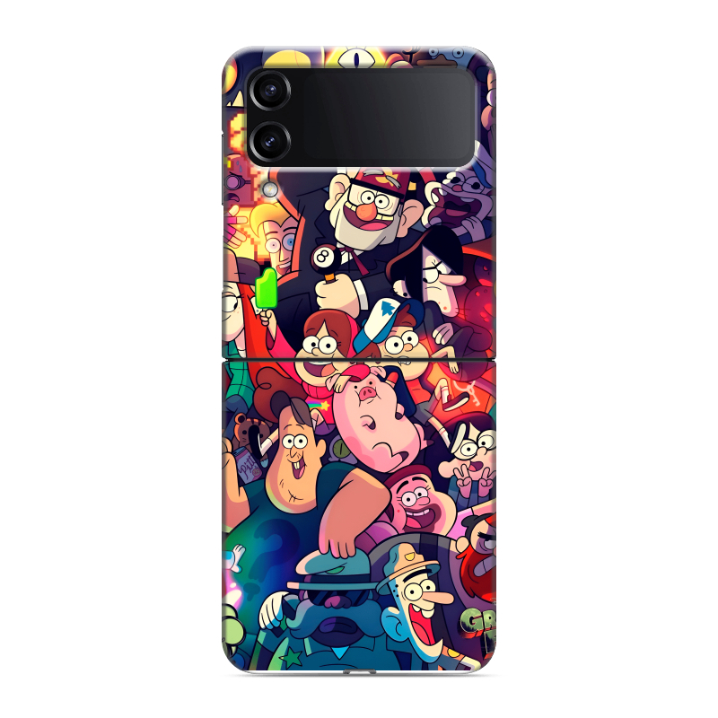 Пластиковый чехол на Samsung Galaxy Z Flip 4 с принтом Gravity Falls Гравити Фолз Пластиковый чехол на Samsung Galaxy Z Flip 4 с принтом Gravity Falls Гравити Фолз