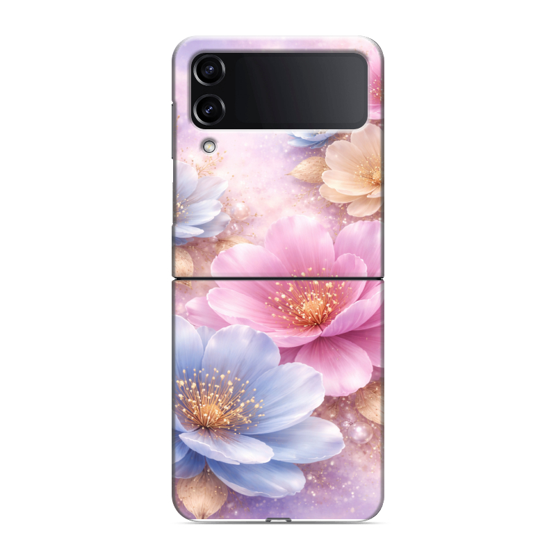 Пластиковый чехол на Samsung Galaxy Z Flip 4 с принтом женский Пластиковый чехол на Samsung Galaxy Z Flip 4 с принтом женский