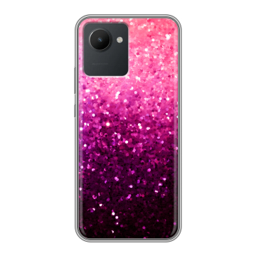 Силиконовый чехол на Realme C30 с принтом Блестки Силиконовый чехол на Realme C30 с принтом Блестки