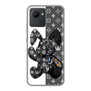 Силиконовый чехол на Realme C30 с принтом Луи робот