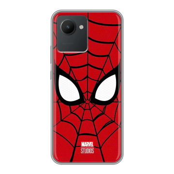 Силиконовый чехол на Realme C30 с принтом человек паук spiderman Силиконовый чехол на Realme C30 с принтом человек паук spiderman