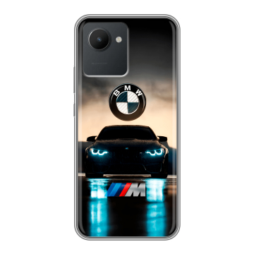 Силиконовый чехол на Realme C30 с принтом БМВ BMW Силиконовый чехол на Realme C30 с принтом БМВ BMW
