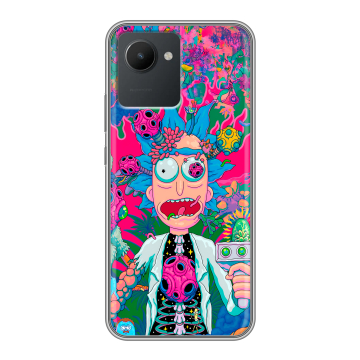 Силиконовый чехол на Realme C30 с принтом Рик и Морти Rick Morty Силиконовый чехол на Realme C30 с принтом Рик и Морти Rick Morty