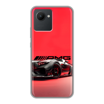 Силиконовый чехол на Realme C30 с принтом Мерседес Mercedes AMG Силиконовый чехол на Realme C30 с принтом Мерседес Mercedes AMG