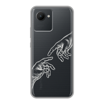 Силиконовый чехол на Realme C30 с принтом Сотворение мира Силиконовый чехол на Realme C30 с принтом Сотворение мира