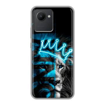 Силиконовый чехол на Realme C30 с принтом Король лев Силиконовый чехол на Realme C30 с принтом Король лев