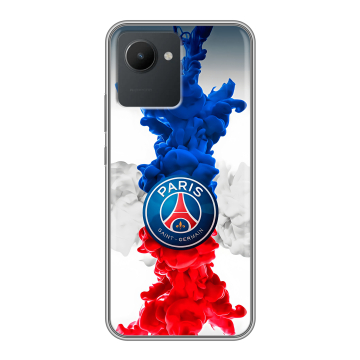 Силиконовый чехол на Realme C30 с принтом PSG ПСЖ Силиконовый чехол на Realme C30 с принтом PSG ПСЖ