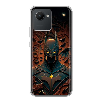 Силиконовый чехол на Realme C30 с принтом Batman Бэтмен Силиконовый чехол на Realme C30 с принтом Batman Бэтмен