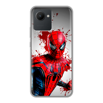 Силиконовый чехол на Realme C30 с принтом Spiderman Человек паук