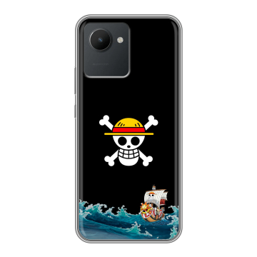Силиконовый чехол на Realme C30 с принтом One Piece Ван Пис