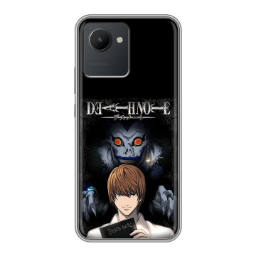 Силиконовый чехол на Realme C30 с принтом Death note Тетрадь смерти Силиконовый чехол на Realme C30 с принтом Death note Тетрадь смерти