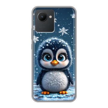Силиконовый чехол на Realme C30 с принтом Новый год Силиконовый чехол на Realme C30 с принтом Новый год