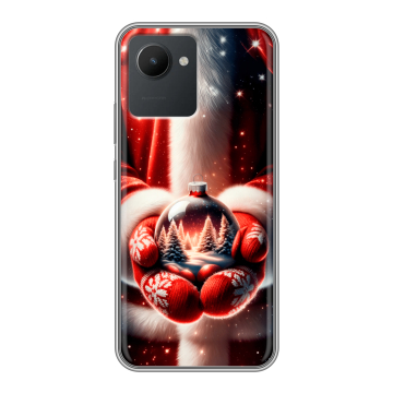 Силиконовый чехол на Realme C30 с принтом Новый год Силиконовый чехол на Realme C30 с принтом Новый год