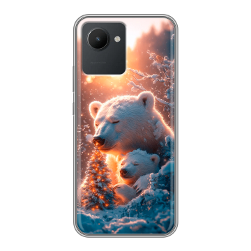 Силиконовый чехол на Realme C30 с принтом Новый год Силиконовый чехол на Realme C30 с принтом Новый год