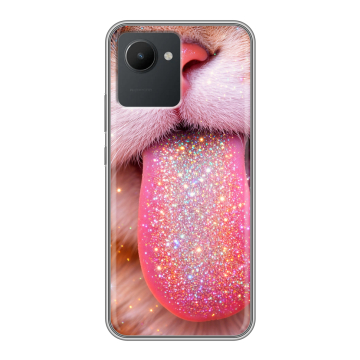 Силиконовый чехол на Realme C30 с принтом для девочек