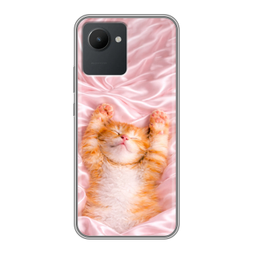 Силиконовый чехол на Realme C30 с принтом женский
