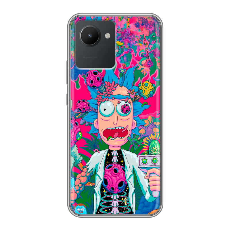 Силиконовый чехол на Realme C30 с принтом Рик и Морти Rick Morty Силиконовый чехол на Realme C30 с принтом Рик и Морти Rick Morty