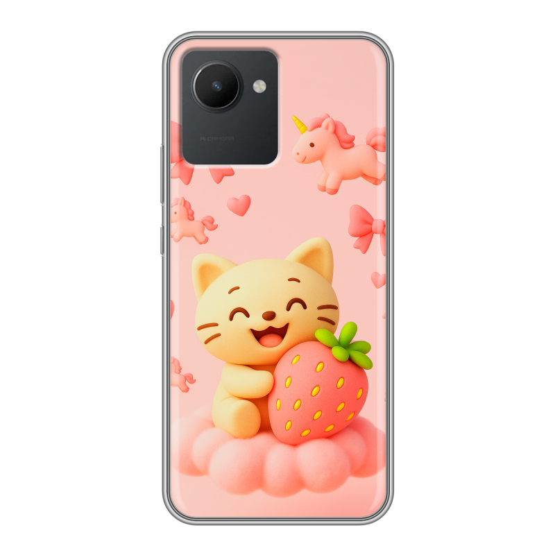 Силиконовый чехол на Realme C30 с принтом для девочек Силиконовый чехол на Realme C30 с принтом для девочек