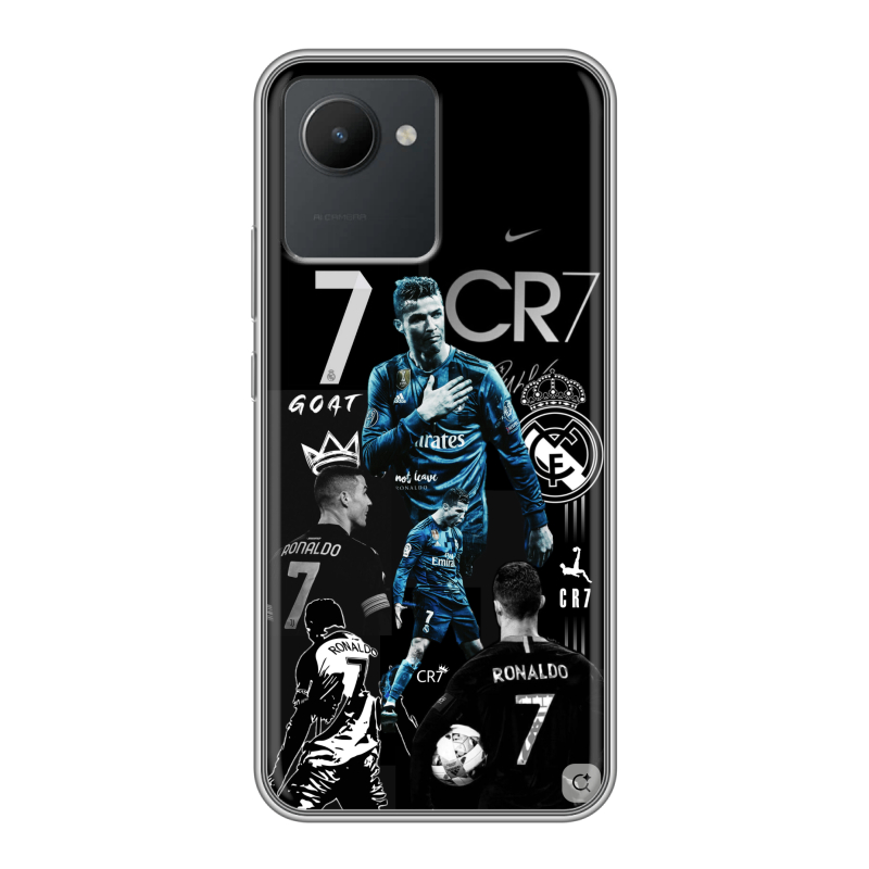 Силиконовый чехол на Realme C30 с принтом Реал Роналдо Силиконовый чехол на Realme C30 с принтом Реал Роналдо
