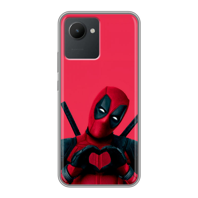Силиконовый чехол на Realme C30 с принтом Дедпул Deadpool Силиконовый чехол на Realme C30 с принтом Дедпул Deadpool