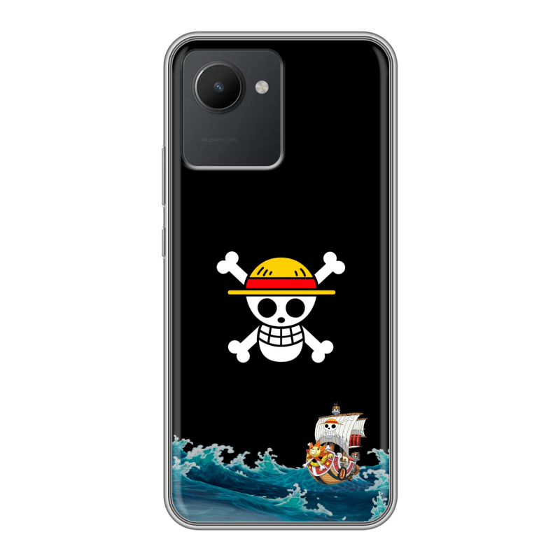 Силиконовый чехол на Realme C30 с принтом One Piece Ван Пис Силиконовый чехол на Realme C30 с принтом One Piece Ван Пис